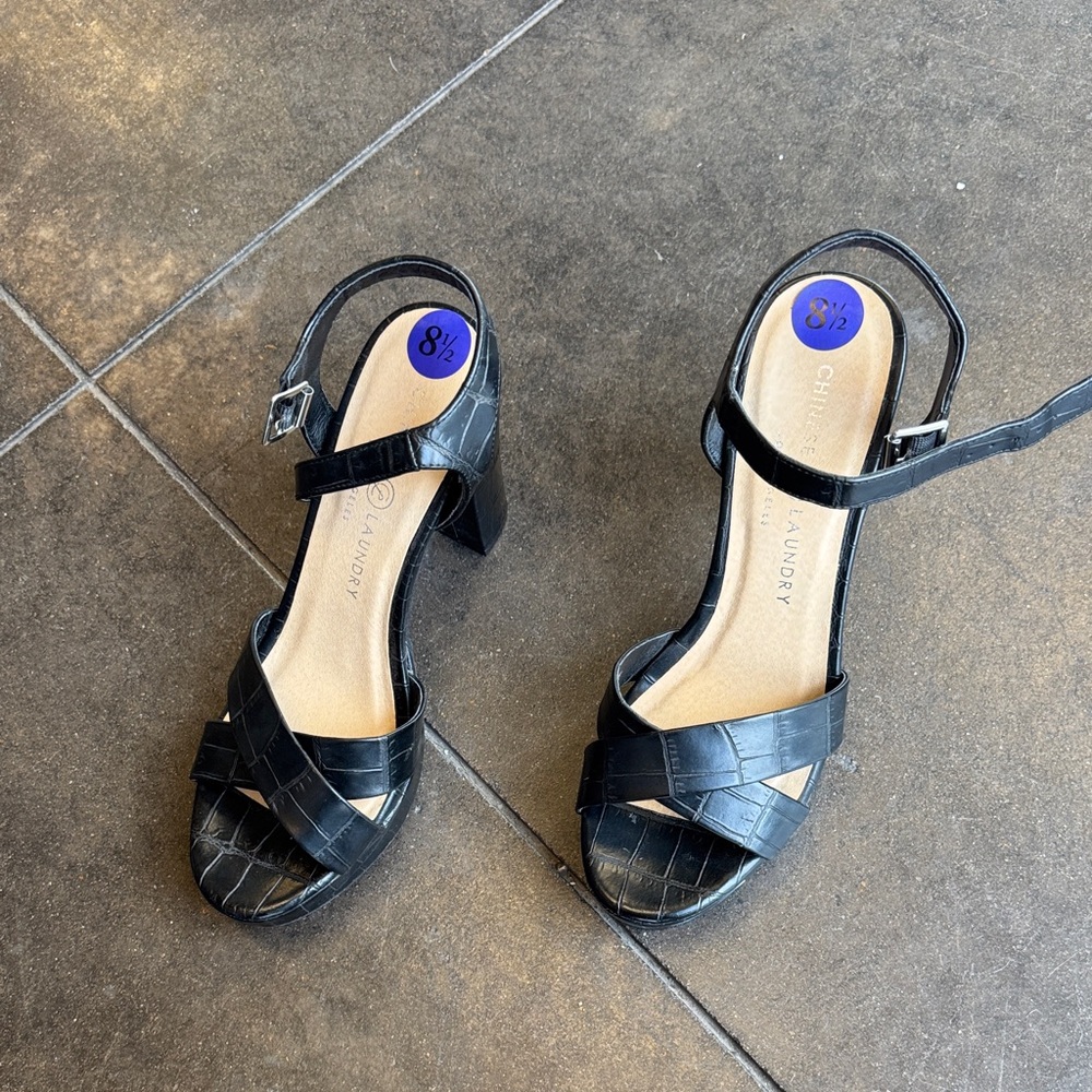 Black heels 8.5 women Chinese CL laundry